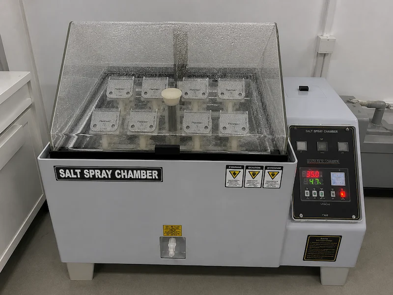 Dog Clipper Blade Salt Spray Test