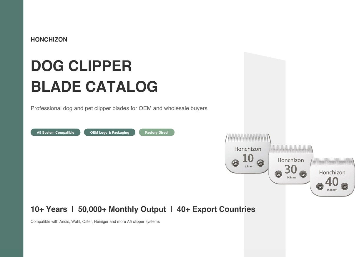 Honchizon-Dog Clipper Blades Catalog 2026_01